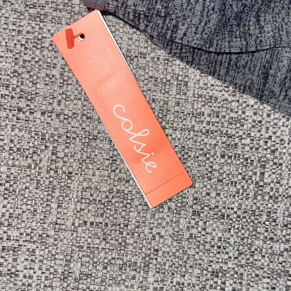 Colsie Charcoal Sleeveless Bodysuit - Picture 3 of 4